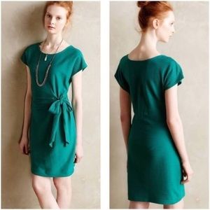 Anthropologie dress in green